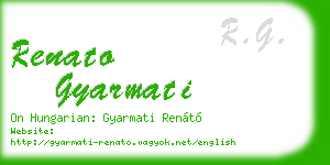 renato gyarmati business card